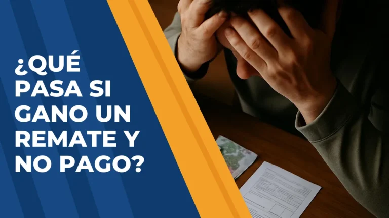 ¿Qué pasa si gano un remate y no pago el saldo? 6 ¿Qué pasa si gano un remate y no pago el saldo?